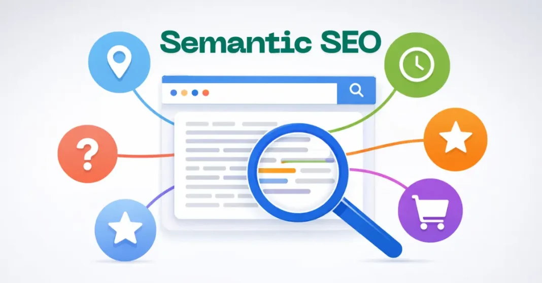 Semantic SEO visualization showing the evolution from keyword stuffing to intelligent context-based optimization for Bangladesh businesses Semantic SEO visualization showing the evolution from keyword stuffing to intelligent context-based optimization for Bangladesh businesses